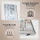Costway Full Length Mirror Rectangular Dressing Mirror Standing Wall-mounted 6