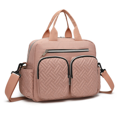 (Pink) Durable And Functional Changing Tote bag 1