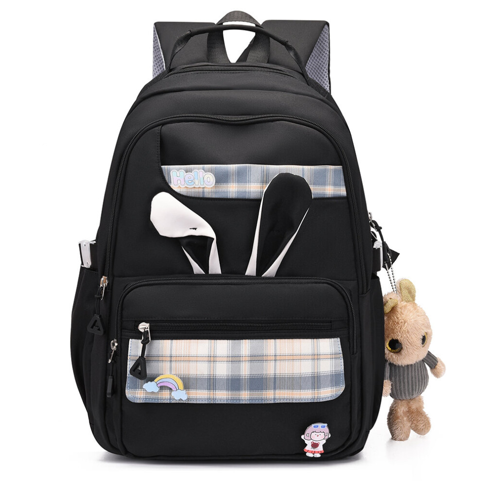 Backpacks Children Rabbit Student Backpack Large Capacity Travel Book Backpack Nylon Back Pack for Outdoor Plaid-image-OPC-PBWTBTG-NEW