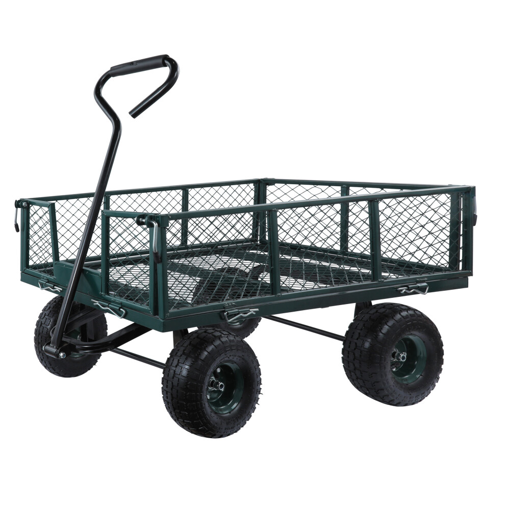 Heavy Duty Garden Trolley Camping Folding Cart Wagon Truck Wheelbarrow