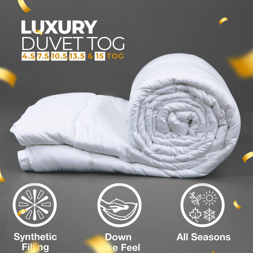 Warm Duvet Tog Anti Allergy Feels Like Down Hotel Quality Duvets Single