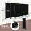 Costway 6-Panel Folding Room Divider Rolling Privacy Screen w/ Lockable Wheels 2