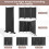 Costway 6-Panel Folding Room Divider Rolling Privacy Screen w/ Lockable Wheels 8