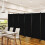 Costway 6-Panel Folding Room Divider Rolling Privacy Screen w/ Lockable Wheels 4