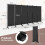 Costway 6-Panel Folding Room Divider Rolling Privacy Screen w/ Lockable Wheels 2