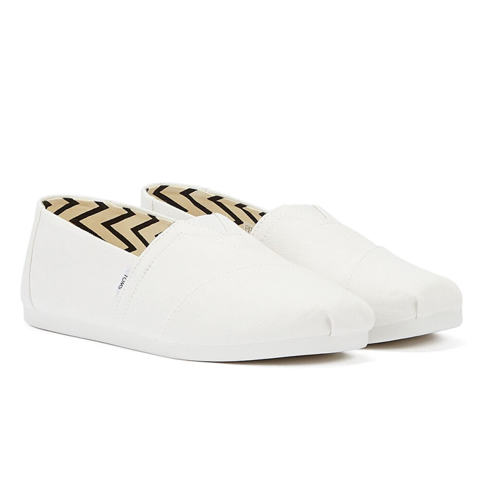 (White, UK 7) Toms Alpargata Espadrilles Men's White Sandal