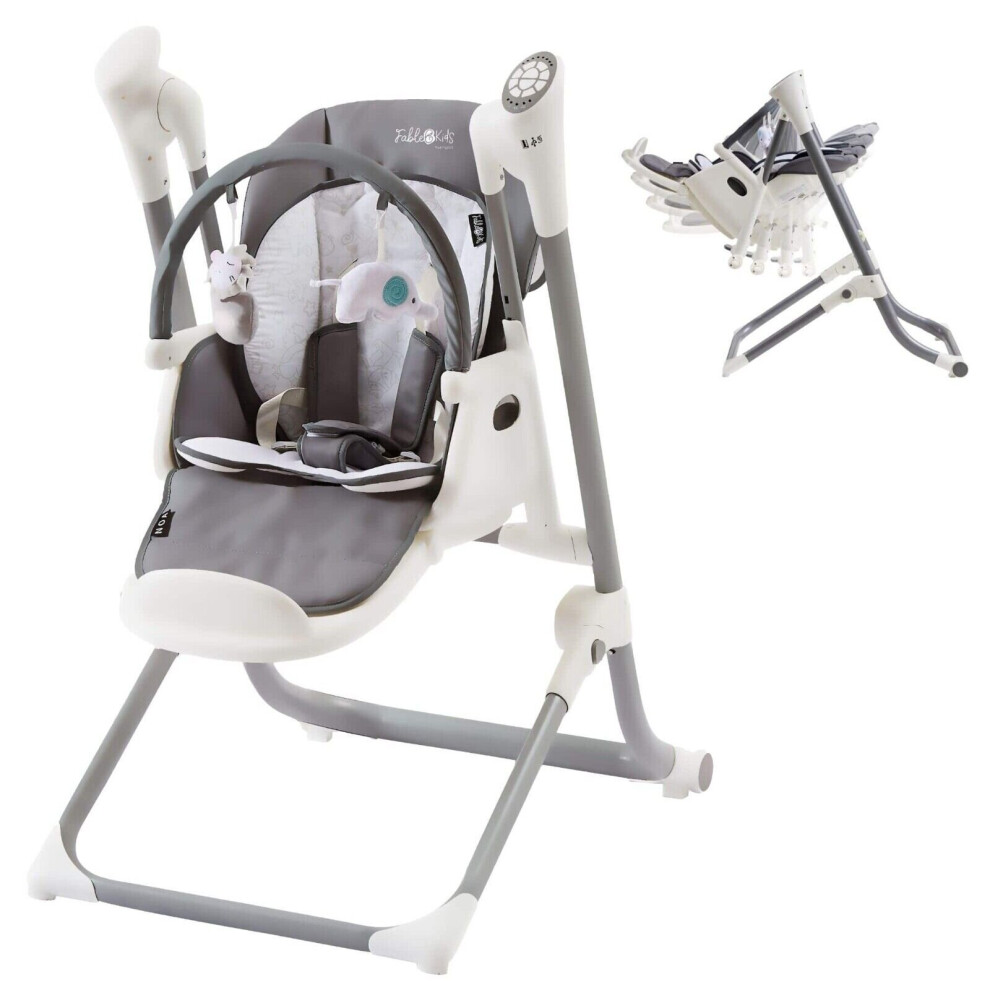 FableKids 2in1 Baby high chair rocker NOA 6-36months , foldable, cry sensor, USB port