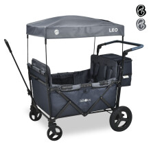 FableKids LEO X4Plus with roof foldable trolley Blueberry Blue