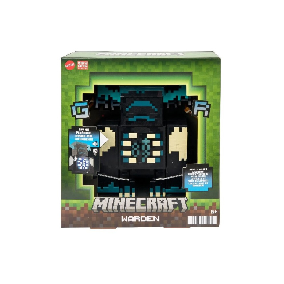 Joom Nicoplace Gray Mattel Minecraft Warden Figure With Lights And Sounds 6 And Gift Set (Ages Up) - (Hhk89) - Image 2