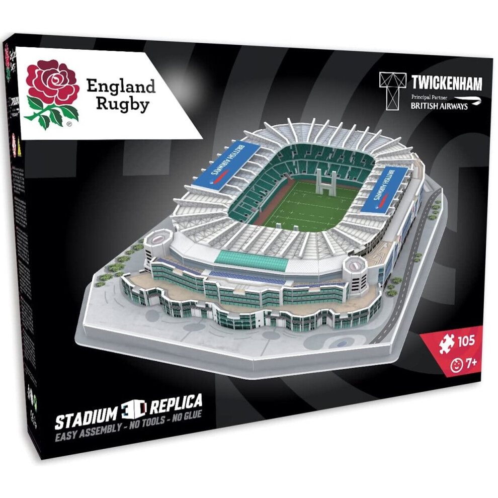 Paul Lamond 3D Stadium Puzzle: Twickenham Stadium, 117026-image-OPC-PBWTM5W-NEW