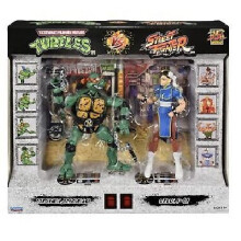 Bandai 2 Pack Action Figure VS TMNT VS Street Fighter Michelangelo & Chun-Li