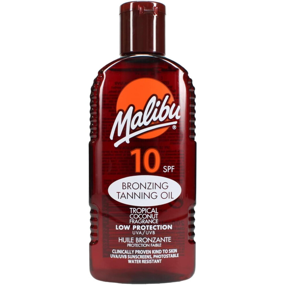 Malibu Bronzing Tanning Oil  SPF 10  200ml