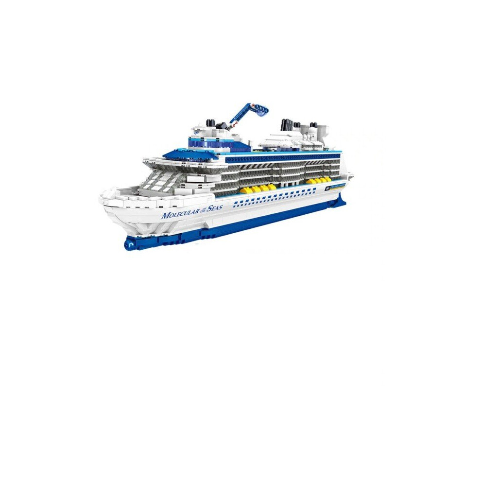 Cruise Liner Ship Sailing Boat Mini Model Building Blocks