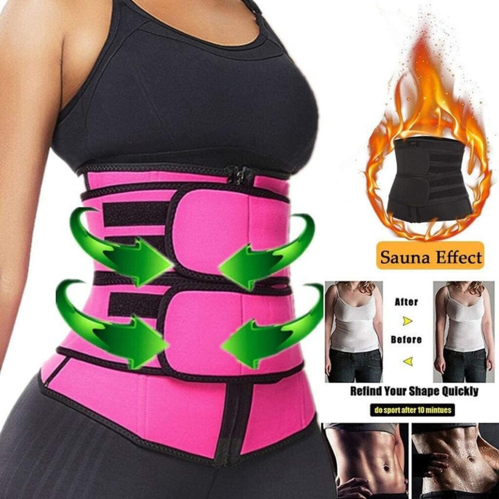 (Purple, Small) Women's Postpartum Belt, Tummy Tuck Compression Wrap Waist Trainer (BU,XL)-image-OPC-PBWTN2D-NEW