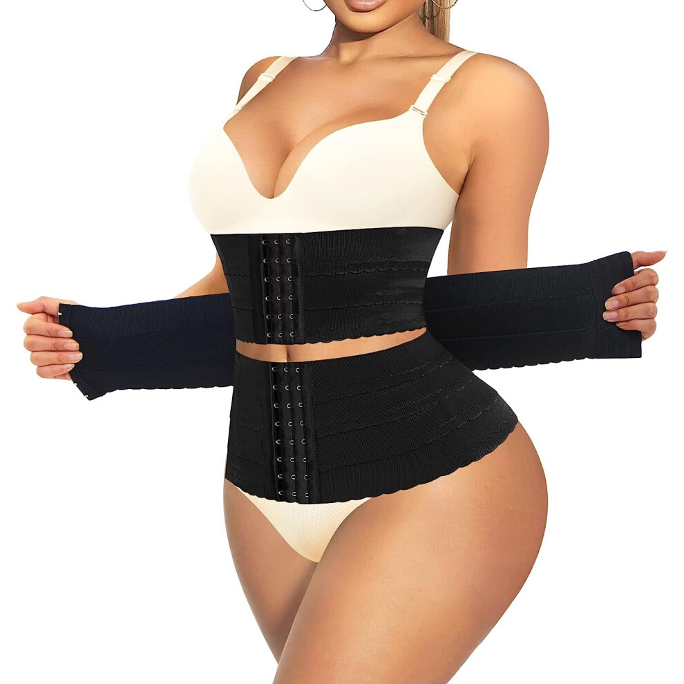 (X-Large) Segmented Waist Trainer for Women Waist Cincher Shapewear for Women Tummy Control Workout Body Shaper Girdle
