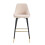 (Cream, 2 Stools) VELVET BAR STOOLS BUTTON BACK BAR STOOLS BREAKFAST BAR STOOL Gold Tipped 6