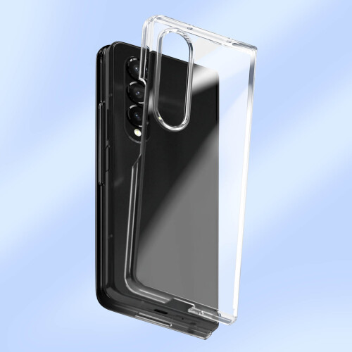 Samsung Silicone Case for Galaxy Z Fold 4 Anti-Yellowing Clear Transparent 2