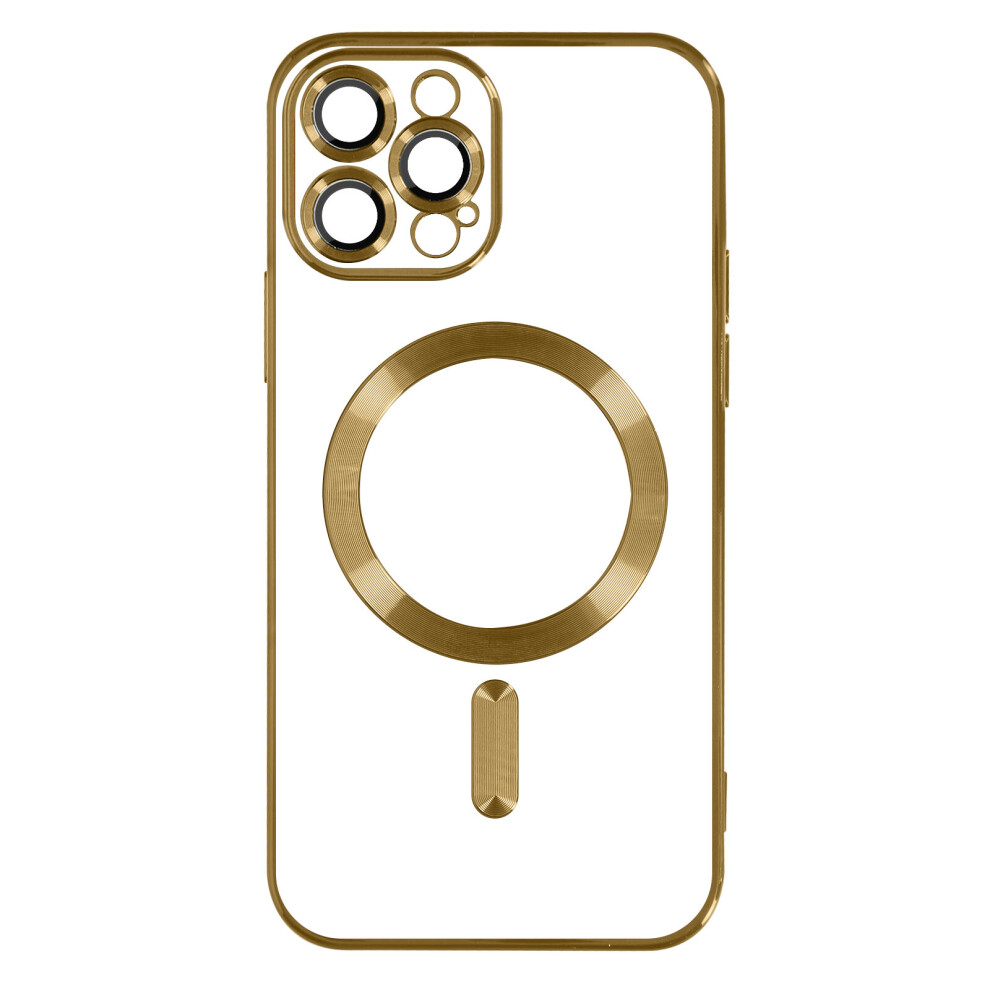 Magsafe Case For Iphone 13 Pro Silicone Camera Protection Chrome Gold 3662427750943