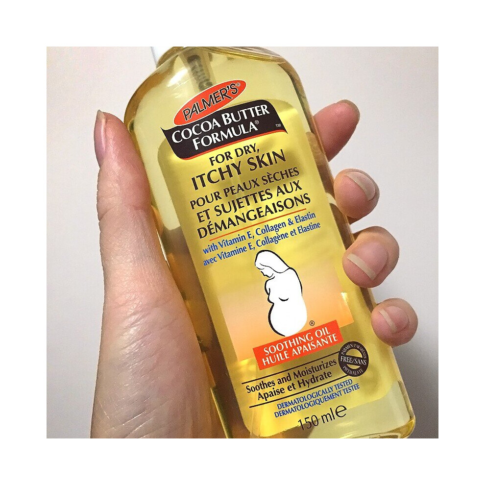 Palmer's Cocoa Butter Formula Soothing Oil for Dry, Itchy Skin with Vitamin E, 150ml/5.1 Ounces