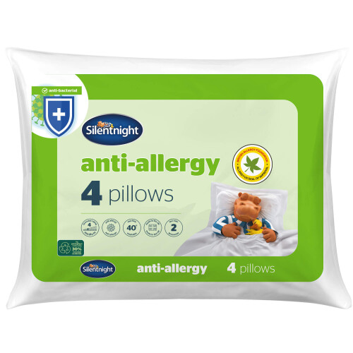 Silentnight Silentnight Luxury Overlocked Anti Allergy Pillow - 4 Pack