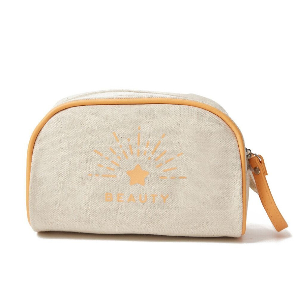 Multicoloured Linen Large Capacity Portable Storage Bag Cosmetic Bag Wash Finishing Bag Travel Organizer Makeup Pouch