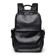 Men Backpack Large Capacity Campus Book Bag Leather Laptop Business Backpack Waterproof Travel Bags With Charging