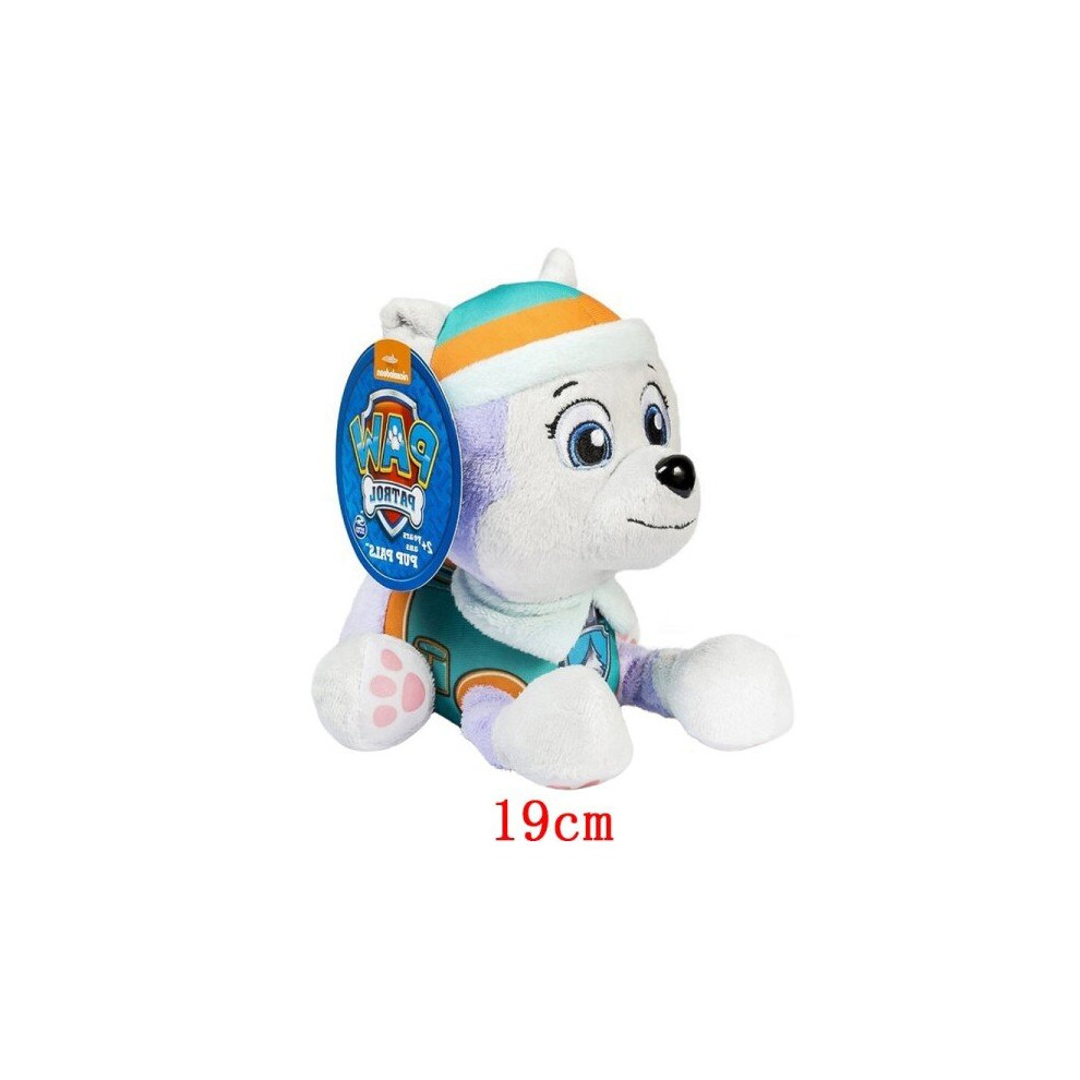 (B) Paw Patrol Plush Toy Action Figure Ryder Marshal Zuma Everest Cartoon Model Two postures Plush Toy