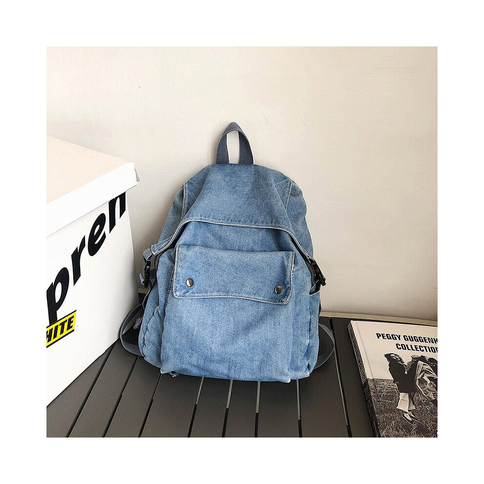 Denim Women Backpacks Large capacity college backpack Casual female big Travel bag Teenage Girl School Bag Bagpack-image-OPC-PBWTVNH-NEW