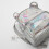 Silver cat ear glitter mini backpack ladies children glitter glitter sequin school backpack 4