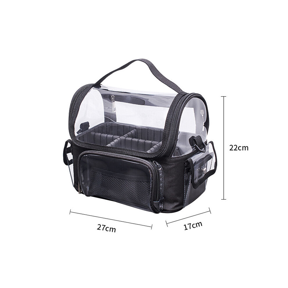 Multicoloured Pvc Makeup Bag For Women Large Capacity Travel Waterproof Transparent Cosmetic Box With Compartments
