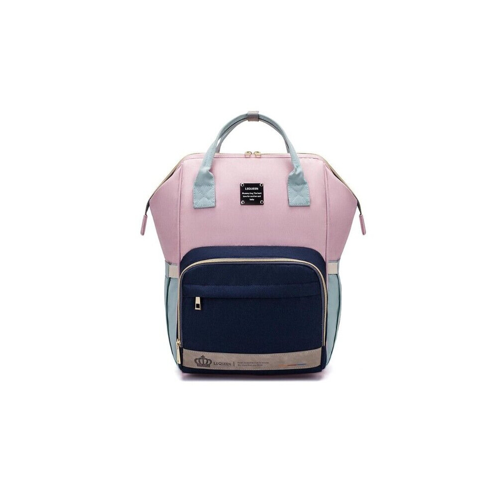 Lequeen Diaper Bag Baby Care Mummy Maternity Bag Large Storage Travel Waterproof Antifouling Backpack Stroller Bag Nappy Bag Multicoloured