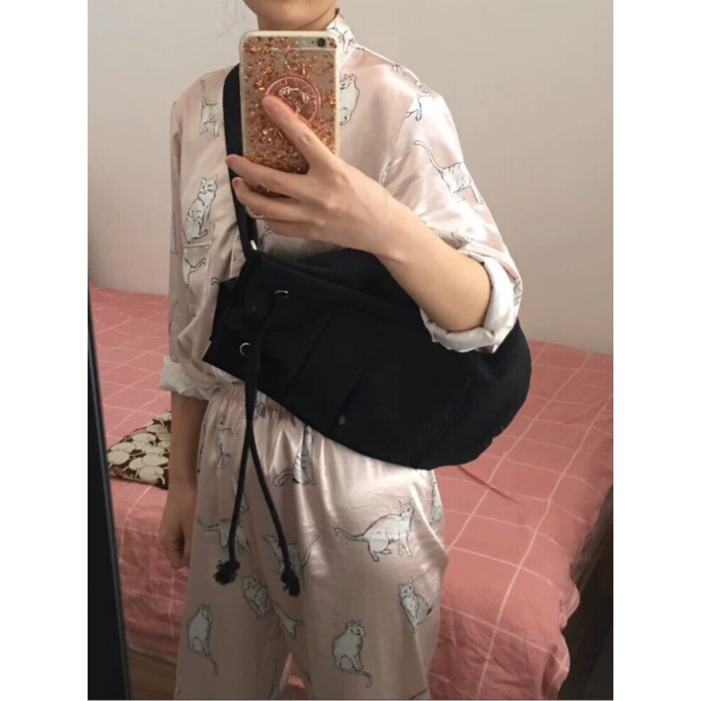 Foufurieux Canvas Large Capacity Backpacks Solid Couples Water-proof Drawstring Casual Students Teens Harajuku School Bags WOMEN-image-OPC-PBWTYJ2-NEW