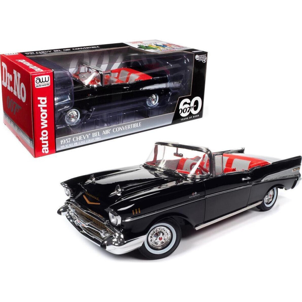 Photos - Toy Car James Bond 007 Dr.No 1957 Chevy Bel Air Covertible 1:18 Scale Autoworld AWSS134