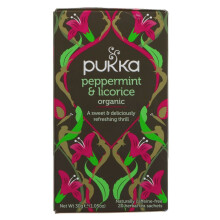 Pukka Peppermint & Liquorice 20 bags ( Pack of 4 )