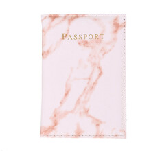 Marble Travel Passport Case ID Cover Transparent Mezzanine Portable PU Leather Passport Business Protective Case