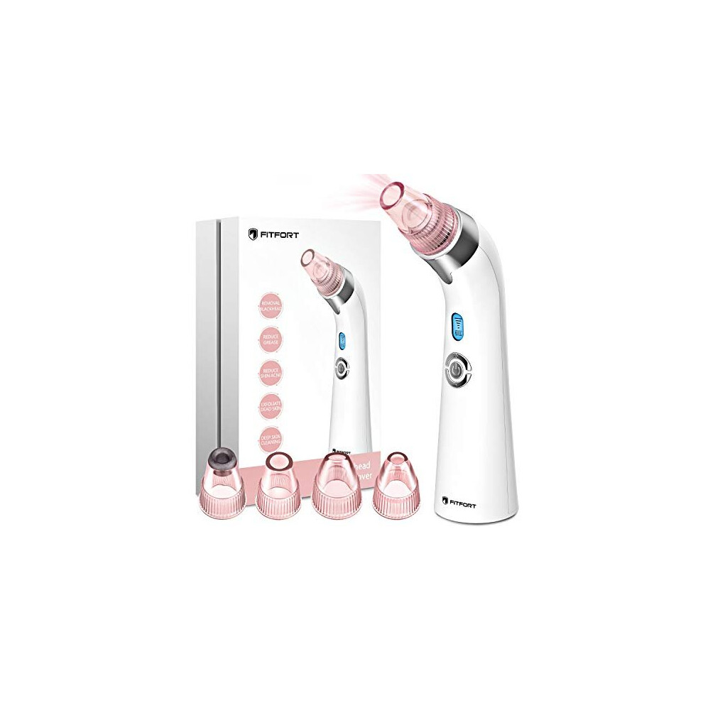 Ifsecond Blackhead Remover Vacuum - Pore Cleaner Usb Rechargeable Acne Comedone Extractor Tool Machine With 5 Adjustable Suction Power And 4 Replacement Probe