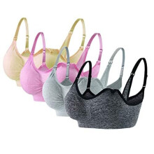 Womens 4 Pack Nursing Bra Wireless Bra Women's Sleeping Maternity Bra Breastfeeding Bras Bralette