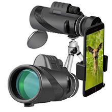 40x60 Monocular Telescope, HD High Power Compact Monocular Scope BAK4 Waterproof Monoculars Bird Watching Hunting Hiking Camping Sightseeing