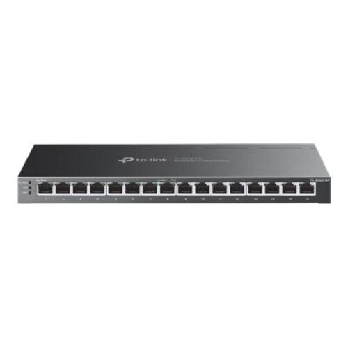 TP-LINK TP-Link JetStream TL-SG2016P V1 - Switch - L2+ - Managed - 16 x 10/100/1000 - rack-mountable, surface-mountable