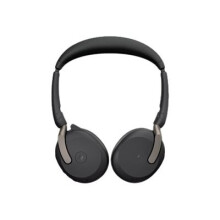 Jabra Evolve2 65 Flex MS Stereo - Headset - on-ear - Bluetooth - wireless - active noise cancelling - USB-C - black - Ce