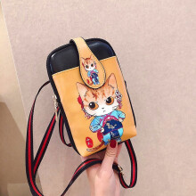 HOT Small Crossbody Bags Women Mini cartoon print Leather Shoulder Messenger Bag Clutch Phone bag Purse