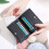 First layer leather cardholder folded wallet purse 5