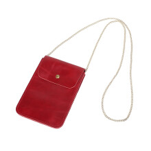 Ladies Mobile Phone Bag All-match Thin Soft Leather Messenger Bag First Layer Cowhide Ladies Leather Storage Bag Purse