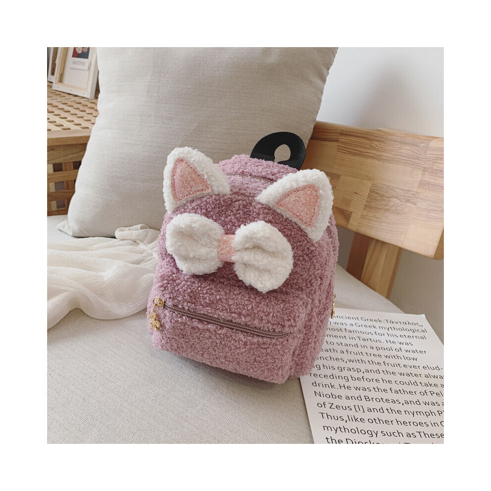 Summer Childrens Bag Cartoon Mini Plush Cat Backpack Boys and Girls Baby Small Backpack Kindergarten Small School Bag-image-OPC-PBWW7MV-NEW