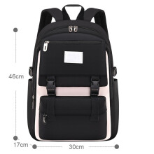 Waterproof Teen School Backpack for Girls - Large Capacity Book Bag for Kids & Teens (Black, Sky Blue, Pink, Lavender)