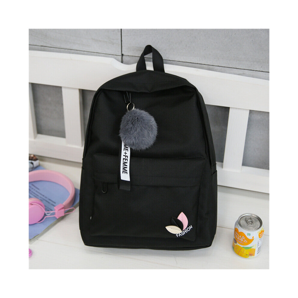 Nylon Printing Solid Backpack Girl School Bags for Teenage College Wind Women SchoolBag High Student Bag Pink-image-OPC-PBWW8PH-NEW