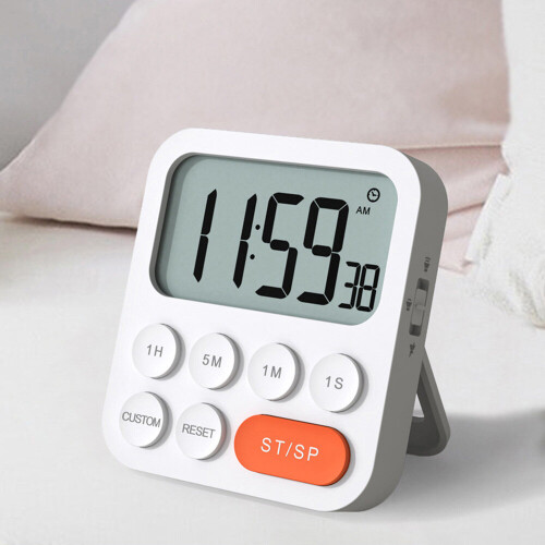 Magnetic Digital Kitchen Timer Electronic Countdown Time Counter Alarm Clock Mechanical Timer for Cooking Study Stopwatch