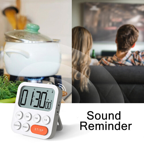 Magnetic Digital Kitchen Timer Electronic Countdown Time Counter Alarm Clock Mechanical Timer for Cooking Study Stopwatch 2