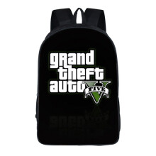 GTA5 3D Cartoon Backpack - School Bag with Zipper Messenger for Kids, Boys & Girls, Perfect School Gift