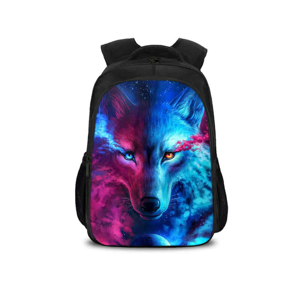 New Unisex Wolf School Backpack For Teenage Boys Girls Children School Bag Students Book Bags Mochila Escolar Multicoloured